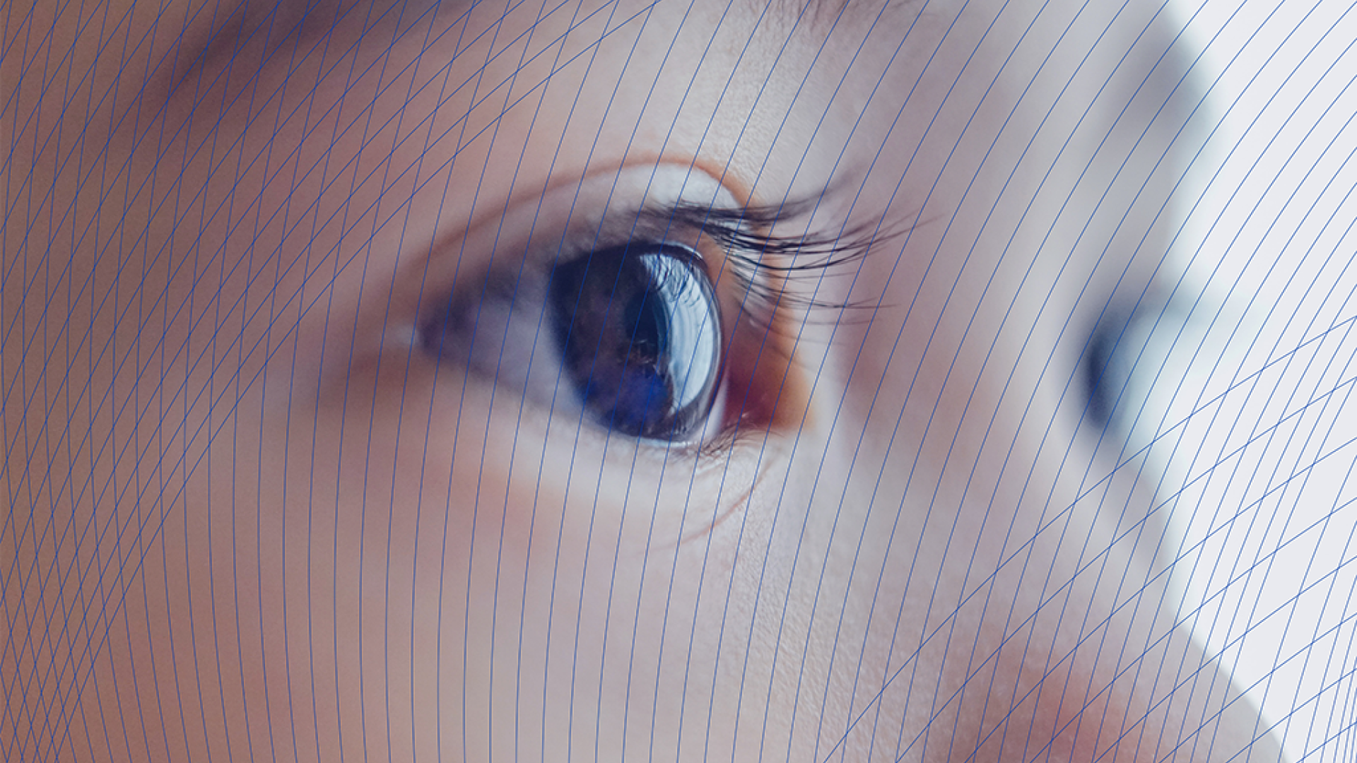 Auge eines Kindes, das in die Ferne blickt