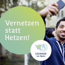 Plakatmotiv zu Courage im Netz